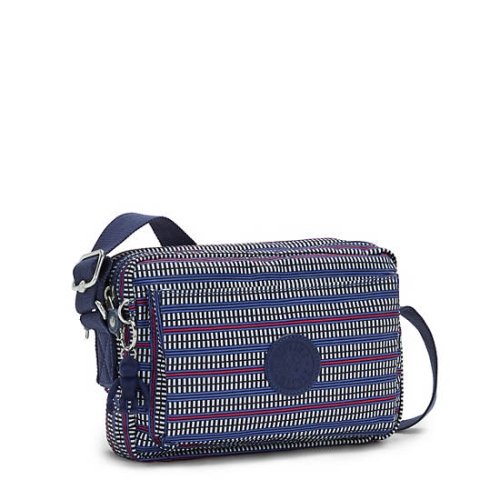 Kipling Abanu Medium Printed Crossbody Bags Blue | USA-02DQYV