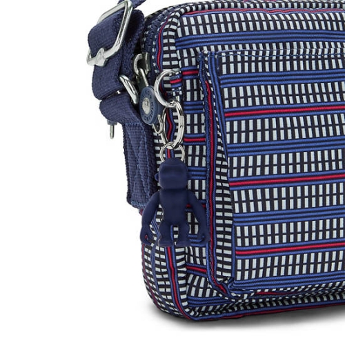 Kipling Abanu Medium Printed Crossbody Bags Blue | USA-02DQYV