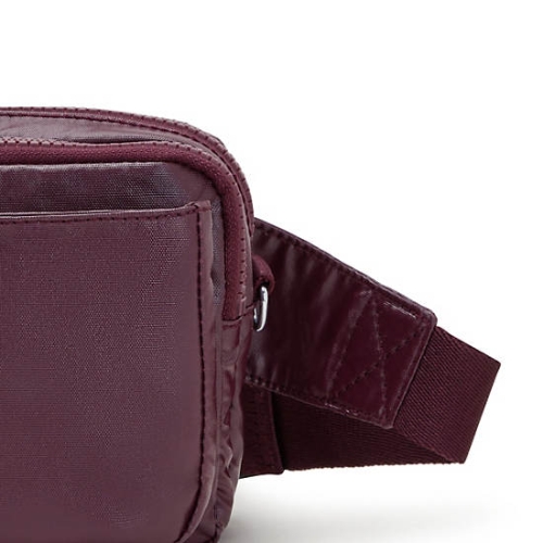 Kipling Abanu Multi Metallic Convertible Crossbody Bags Burgundy | USA-01KLSI