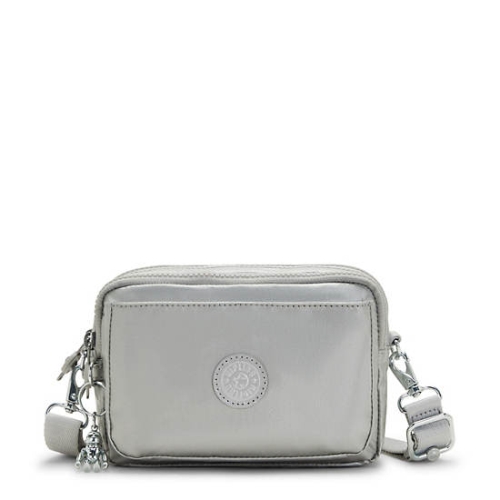 Kipling Abanu Multi Metallic Convertible Crossbody Bags Silver | USA-40EMXZ