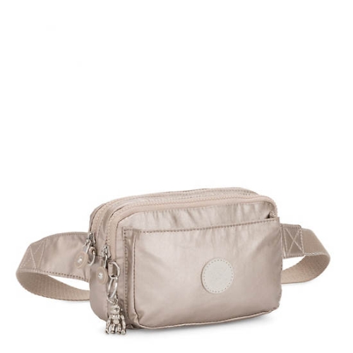 Kipling Abanu Multi Metallic Convertible Crossbody Bags Taupe | USA-61VNEK