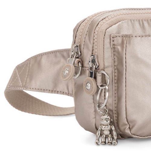 Kipling Abanu Multi Metallic Convertible Crossbody Bags Taupe | USA-61VNEK