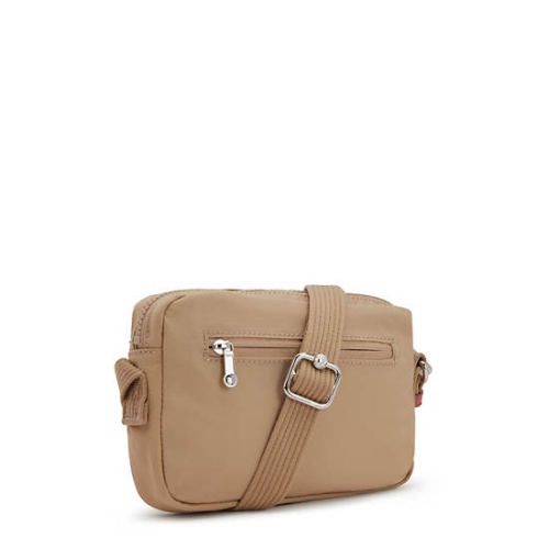 Kipling Abanu Slim Crossbody Bags Beige | USA-02FSAH