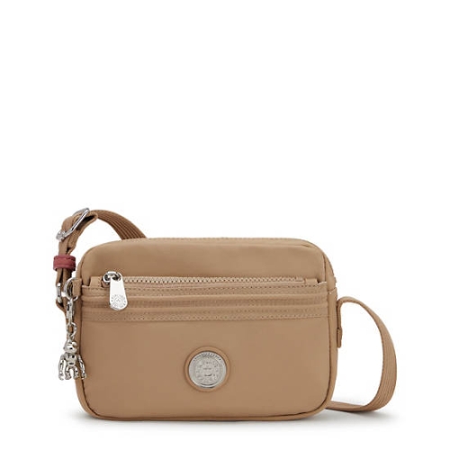 Kipling Abanu Slim Crossbody Bags Beige | USA-02FSAH