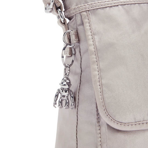 Kipling Aisling Metallic Crossbody Bags Silver | USA-41XYWR