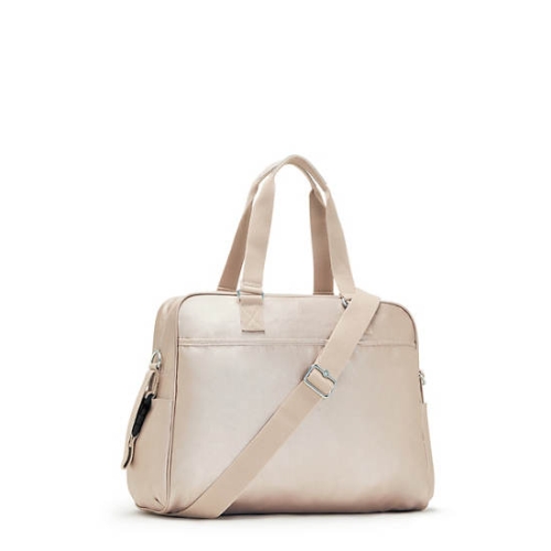 Kipling Alanna Classic Metallic Diaper Bags Beige | USA-52MSLW