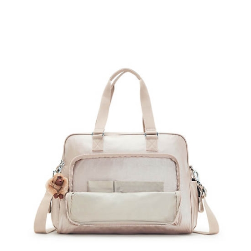 Kipling Alanna Classic Metallic Diaper Bags Beige | USA-52MSLW