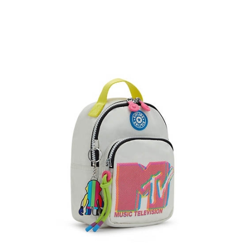 Kipling Alber MTV 3-in-1 Convertible Mini Bag Backpacks Grey Pink | USA-35GVTQ