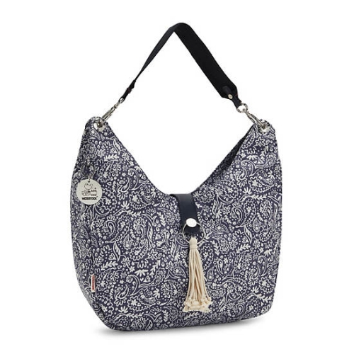 Kipling Aleksy Medium Woodstock Shoulder Bags Blue | USA-32LVNF