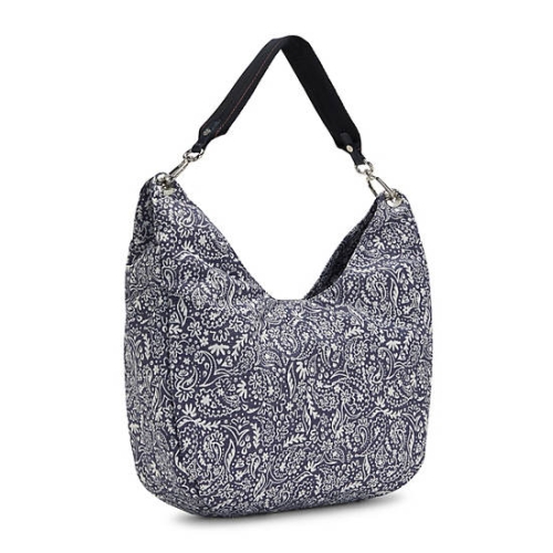 Kipling Aleksy Medium Woodstock Shoulder Bags Blue | USA-32LVNF