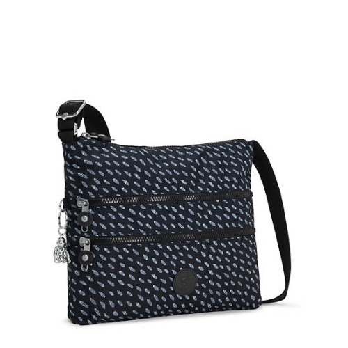 Kipling Alvar Printed Crossbody Bags Black White | USA-06TDMA