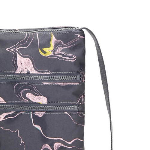 Kipling Alvar Printed Crossbody Bags Grey | USA-34JCET