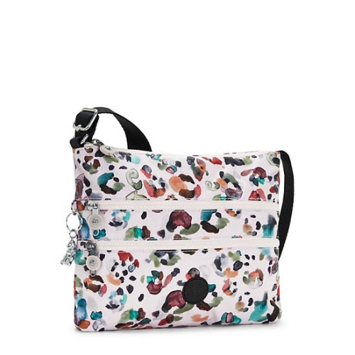 Kipling Alvar Printed Crossbody Bags White Multicolor | USA-60FCWI