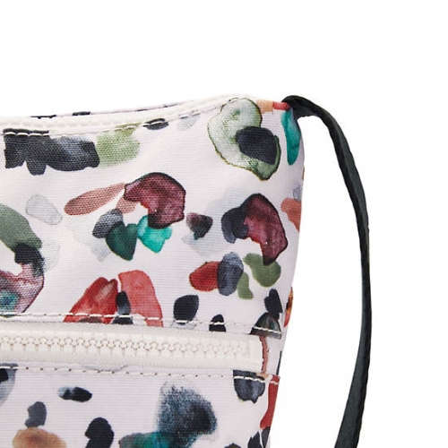 Kipling Alvar Printed Crossbody Bags White Multicolor | USA-60FCWI