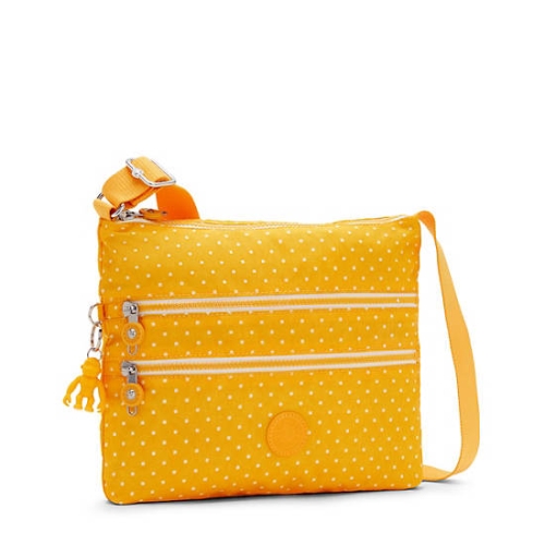 Kipling Alvar Printed Crossbody Bags Yellow | USA-98RKUN