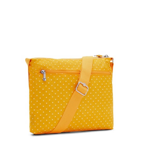 Kipling Alvar Printed Crossbody Bags Yellow | USA-98RKUN