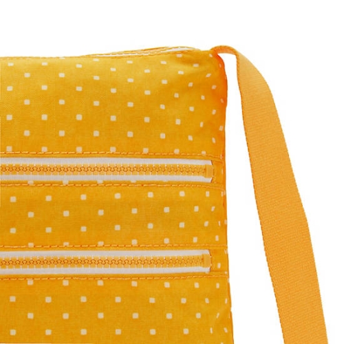 Kipling Alvar Printed Crossbody Bags Yellow | USA-98RKUN