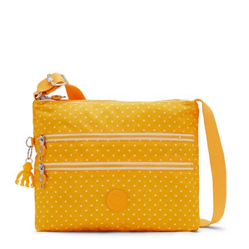 Kipling Alvar Printed Crossbody Bags Yellow | USA-98RKUN