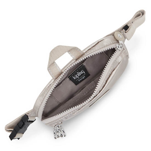 Kipling Alys Metallic Waist Bags Beige | USA-97YSAZ