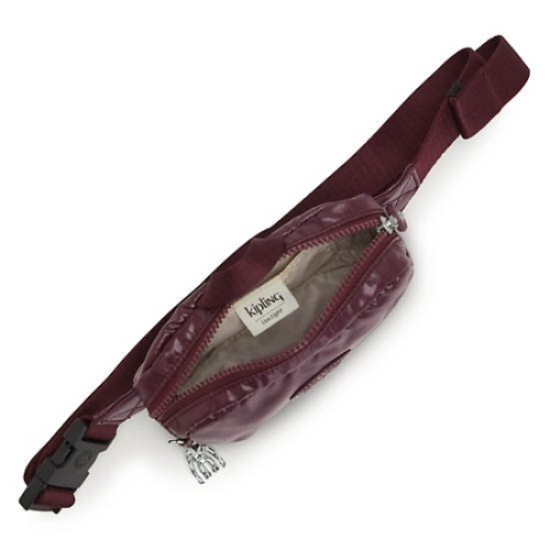 Kipling Alys Metallic Waist Bags Burgundy | USA-92ZSDG