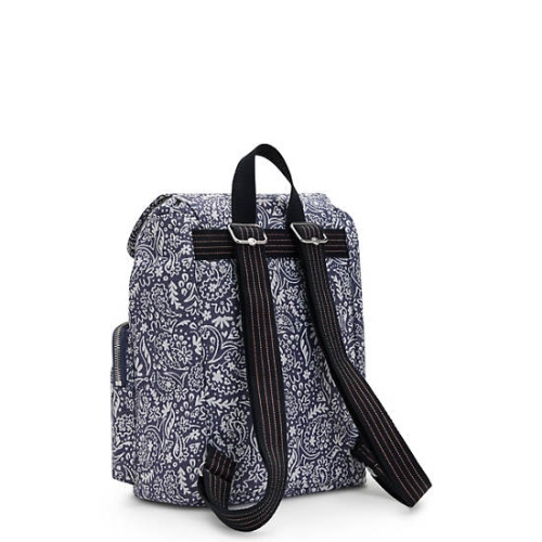 Kipling Anto Woodstock Backpacks White Blue | USA-86PHJR