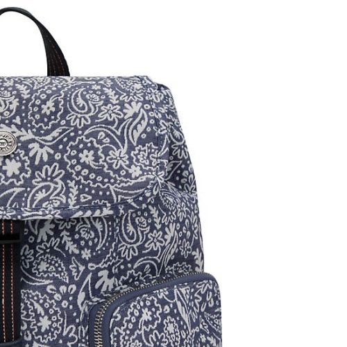 Kipling Anto Woodstock Backpacks White Blue | USA-86PHJR