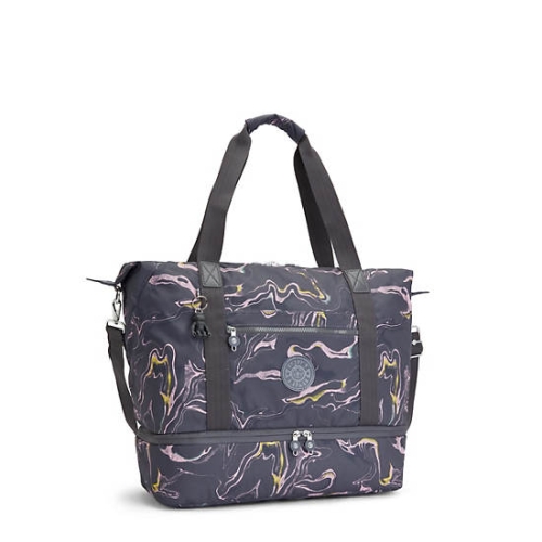 Kipling Art M Weekender Printed Tote Bags Grey | USA-36PSWJ