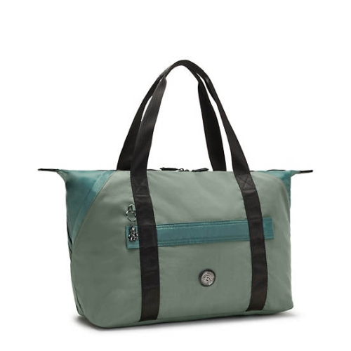 Kipling Art Medium Classic Tote Bags Green | USA-37CHSZ