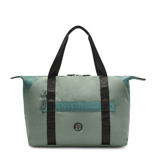 Kipling Art Medium Classic Tote Bags Green | USA-37CHSZ