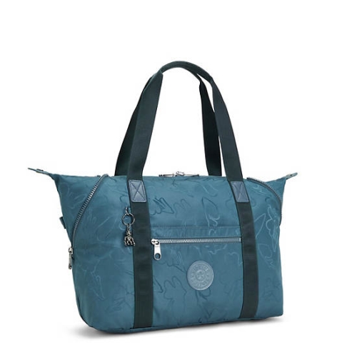 Kipling Art Medium Fashion Tote Bags Navy Grey | USA-85RKSX