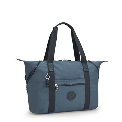 Kipling Art Medium Iconic Tote Bags Navy Grey | USA-97HVTU