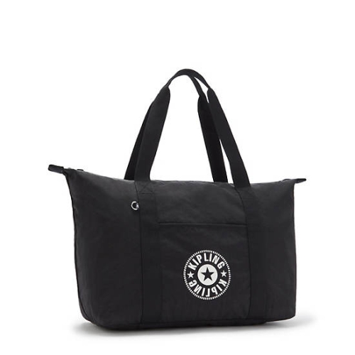 Kipling Art Medium Lite Tote Bags Black | USA-47BFXJ