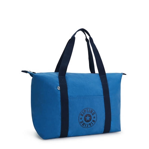 Kipling Art Medium Lite Tote Bags Blue | USA-29VEWU