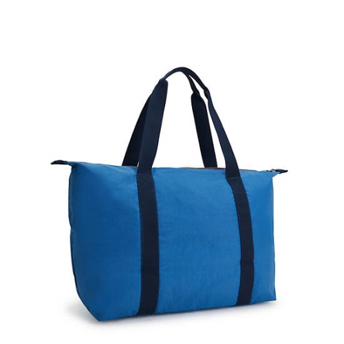 Kipling Art Medium Lite Tote Bags Blue | USA-29VEWU