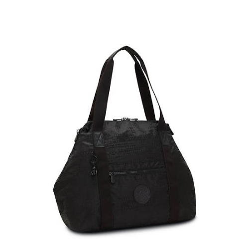 Kipling Art Medium Tote Bags Black | USA-23FKNZ