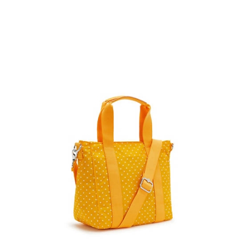 Kipling Asseni Mini Printed Tote Bags Yellow | USA-41GHPR