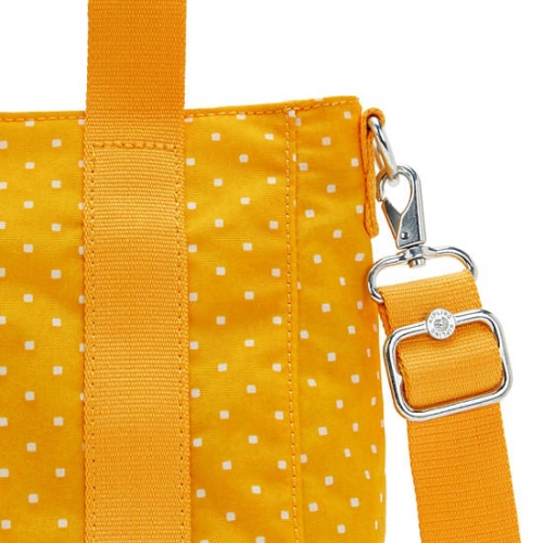 Kipling Asseni Mini Printed Tote Bags Yellow | USA-41GHPR