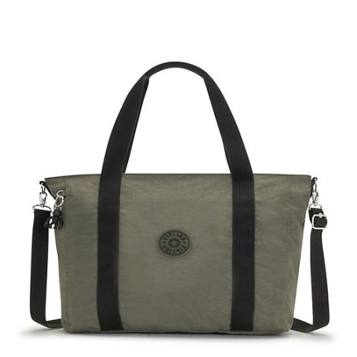 Kipling Asseni Tote Bags Green | USA-54FPCM