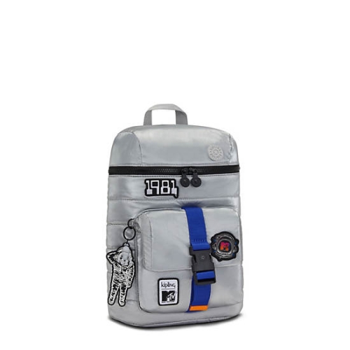 Kipling Bosko MTV Backpacks Silver | USA-13OTWA