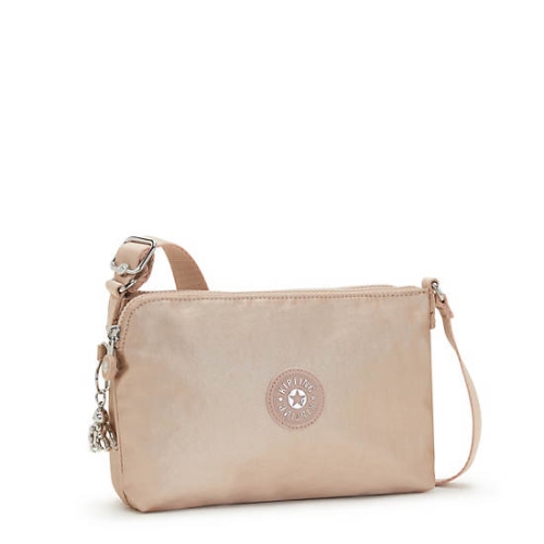 Kipling Boyd Metallic Crossbody Bags Gold | USA-09QULC