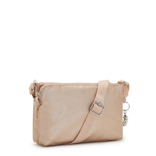 Kipling Boyd Metallic Crossbody Bags Gold | USA-09QULC