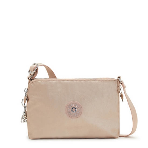 Kipling Boyd Metallic Crossbody Bags Gold | USA-09QULC