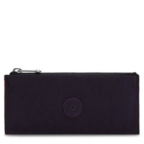 Kipling Brion Card Case Pouches Blue Red Silver | USA-89QTEF