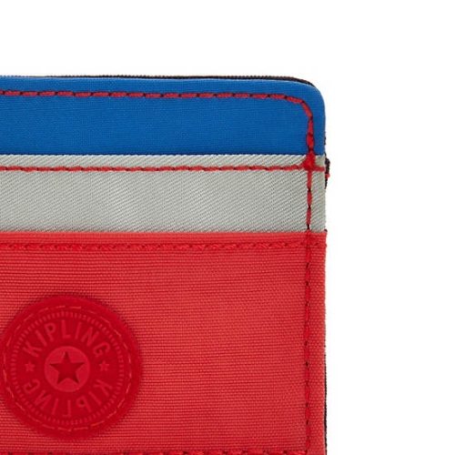 Kipling Cardy Card Holder Pouches Blue Red | USA-13ELUM