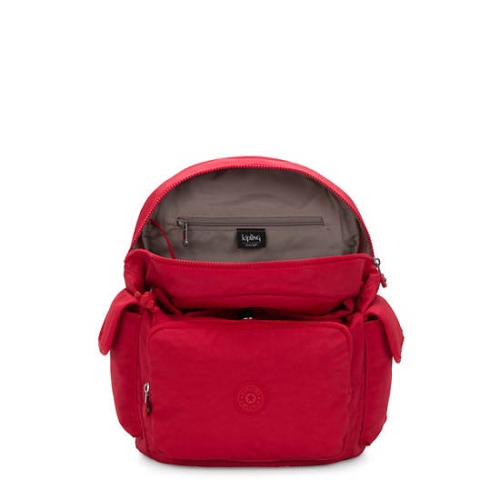 Kipling City Pack Backpacks Red Dark Red | USA-48IDKX