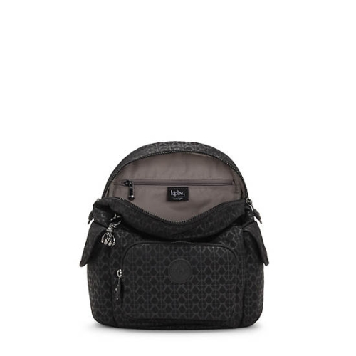 Kipling City Pack Mini Classic Printed Backpacks Black | USA-28RYUO