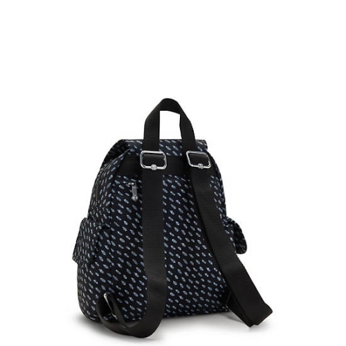 Kipling City Pack Mini Printed Backpacks Black | USA-17VZUT