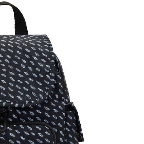 Kipling City Pack Mini Printed Backpacks Black | USA-17VZUT