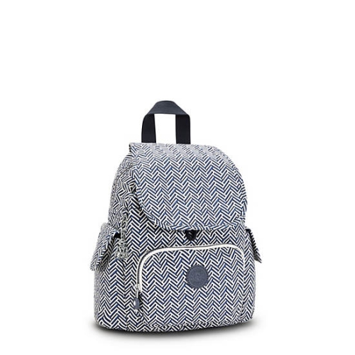 Kipling City Pack Mini Printed Backpacks White | USA-89ACUK