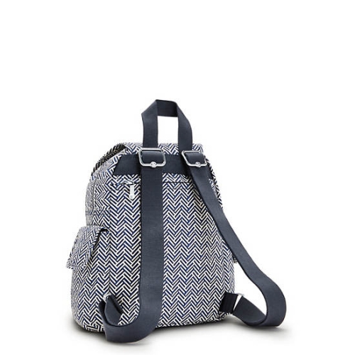 Kipling City Pack Mini Printed Backpacks White | USA-89ACUK